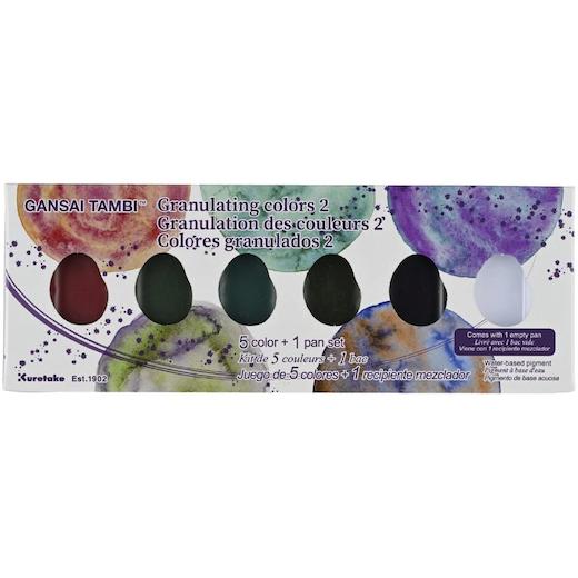 Kuretake GANSAI TAMBI Watercolor Paint Set, 100 Colors, Beautiful Wooden Box