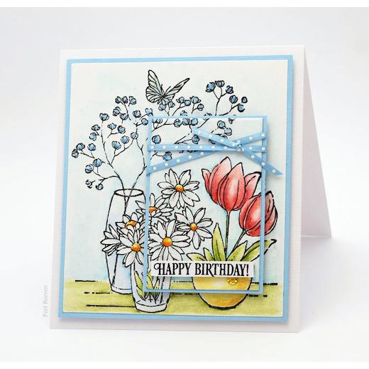 Penny Black Cling Rubber Stamps Alluring Arrangement 40725 Buddly