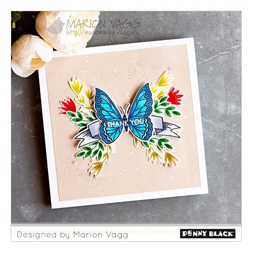 Penny Black Clear Stamps Butterfly Garden 30558 Buddly Crafts