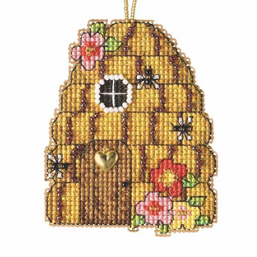 Mill Hill 14ct Cross Stitch Ornament Kit 2.5"x3.5" Beehive House