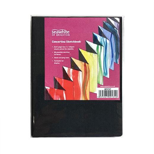 Seawhite A7 Mini Concertina Sketchbook with Case | Buddly Crafts