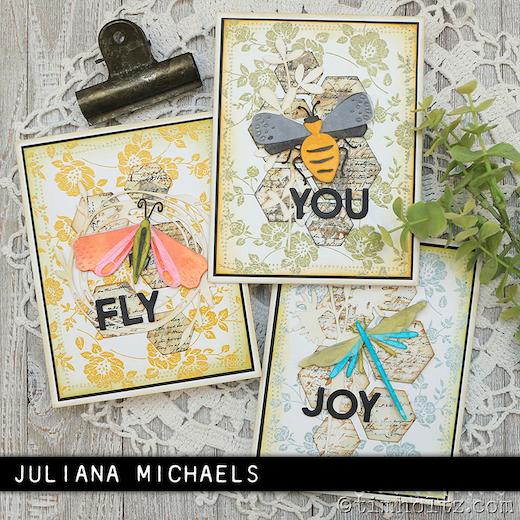 Sizzix Thinlits Die Set Funky Insects by Tim Holtz 665364 5Pk 