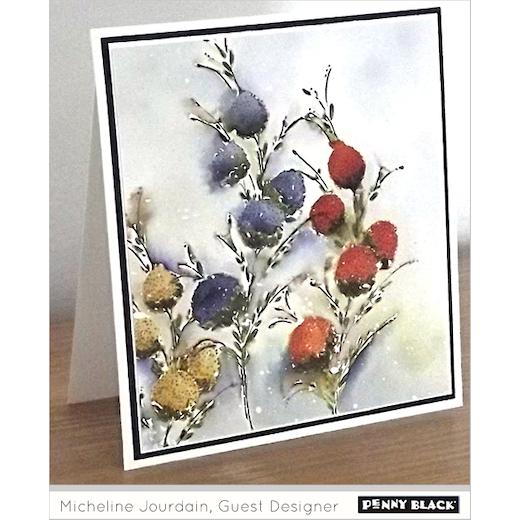 Penny Black Cling Rubber Stamps Delicate Florals 40103 Buddly Crafts