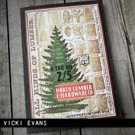 Tim Holtz Cling Mount Stamps: Mini Weathered Winter CMS246