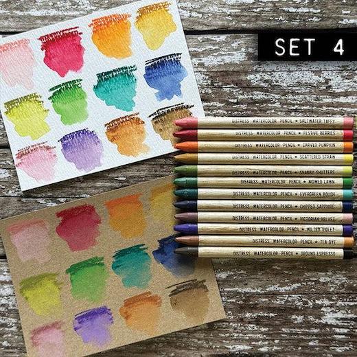 Tim Holtz Distress Watercolor Pencils 12pcs - Set 4 | Buddly Crafts