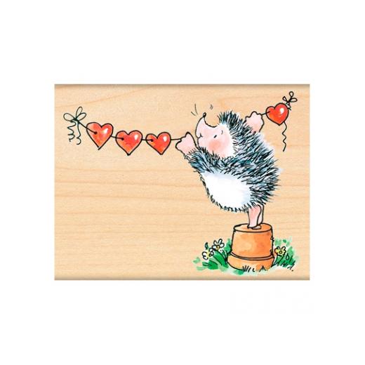 Penny Black Wood Mounted Rubber Stamp Banner of Love 4371J