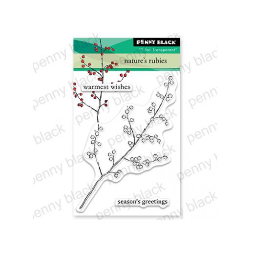 Penny Black Set Timbri Trasparenti Amici Di Foglia-Giardino, 2 Pezzi Su Foglio 16,5x12,7 Cm, Per Scrapbooking E Crafting