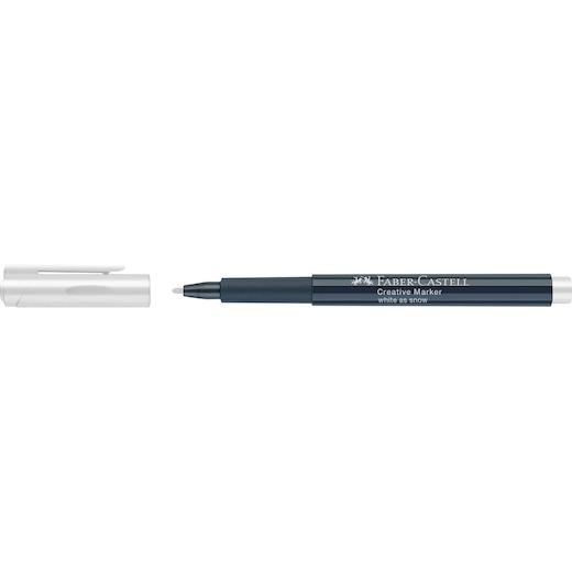 Faber-Castell Creative Marker Pen – Farbe „Orange Juice“, Permanent, Für Glas, Kunststoff, Metall & Papier