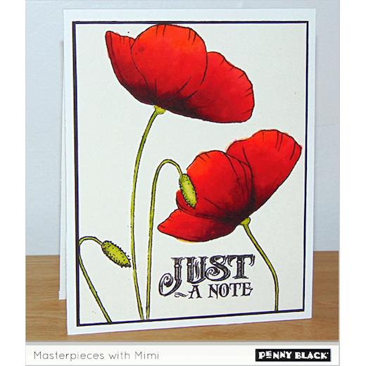 Penny Black Cling Rubber Stamps Poppy Time 40323 Buddly Crafts