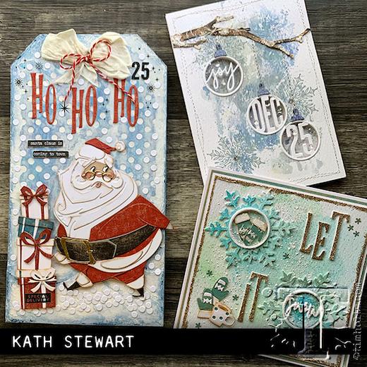 Sizzix Thinlits Die Set by Tim Holtz 12pcs Circle Words Christmas