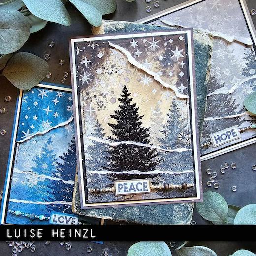 Tim Holtz Cling Mount Stamps: Mini Weathered Winter CMS246