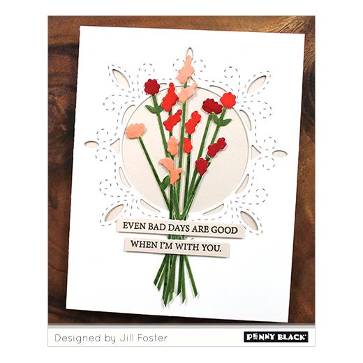 Penny Black Creative Dies - Tall Flowers 51-512 | Buddly Crafts