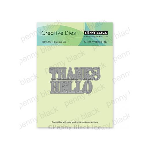 Penny Black Creative Cutting Dies - Thanks & Hello 51-638 | Buddly