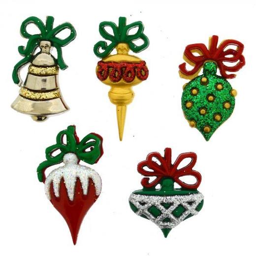 sachin and babi light blue dress Dress It Up Buttons Holiday Ornaments 10pcs Sewing Shank Embellishments