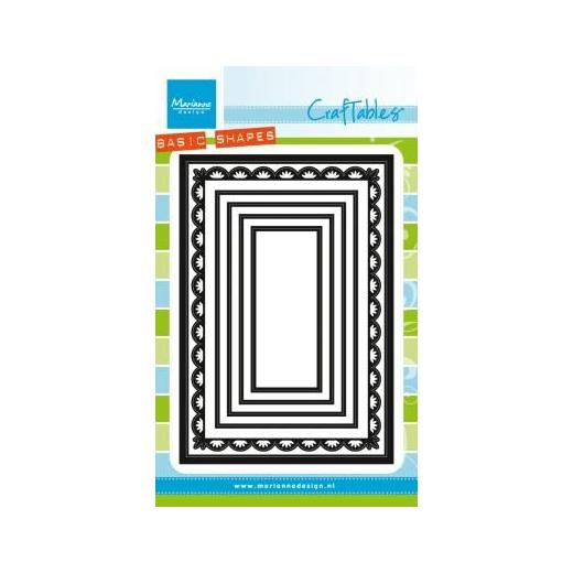 Marianne Design Craftables Cutting Dies - Basics Shapes Rectangles 