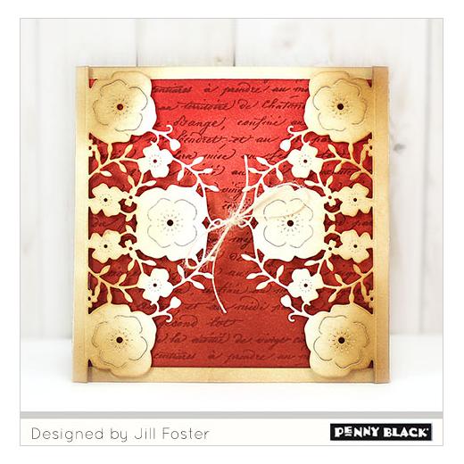 Penny Black Creative Cutting Dies - Floral Half 51-445 | Buddly Crafts