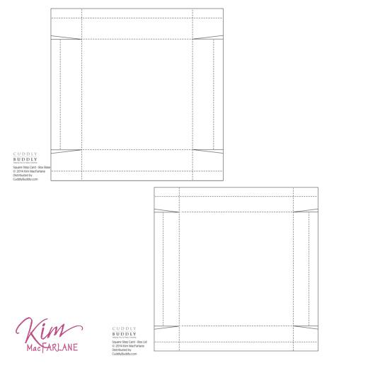 Kim's Digital Templates - Square Step Card Gift Set | Buddly Crafts