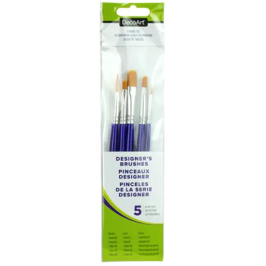 DecoArt Designer Series Paint Brushes Stroke Set DABK40 Buddly Crafts