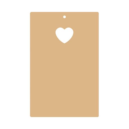 Pronty MDF Bare Wood Tags 3pcs