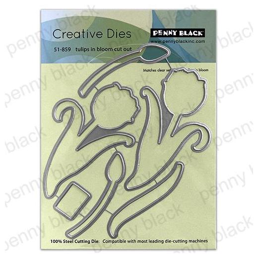 Penny Black Creative Cutting Dies - Tulip In Blooms Cut Out 51-859 ...