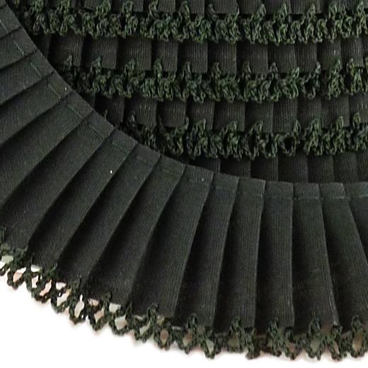 Byetsa 35mm Crochet Edge Pleated Cotton Trim 1m #75416 - Picture 2 of 8