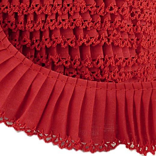 Byetsa 35mm Crochet Edge Pleated Cotton Trim 1m #75416 - Picture 6 of 8