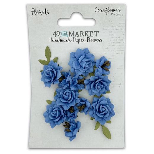 49 and Market Florets Handmade Paper Flowers 12pcs