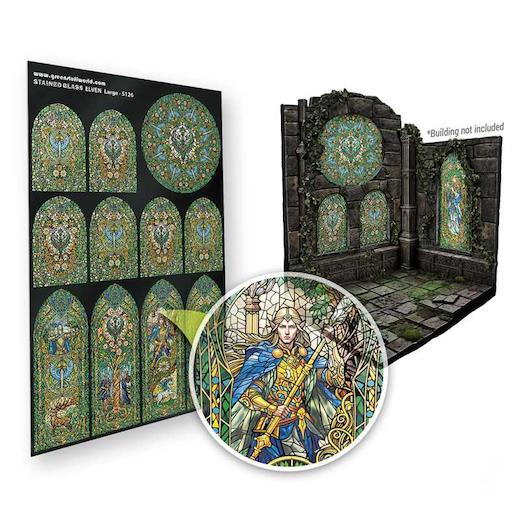 Green Stuff World Fantasy Miniature Stained Glass Acetate Scale 1/48 ...