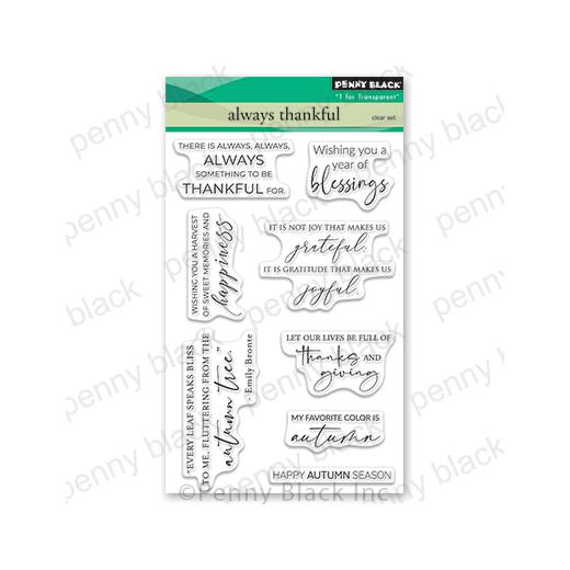 Penny Black Clear Stamps Always Thankful 30932 Buddly Crafts