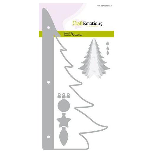 CraftEmotions Cutting Dies - 3D Christmas Tree #0514 | Buddly Crafts