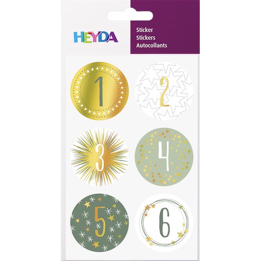 Pegatinas Heyda Ø 40 mm números de Adviento 24 un. - Imagen 3 de 10