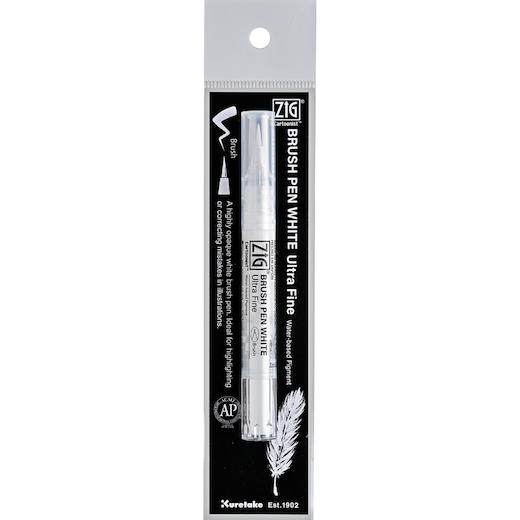 thumbnail image 2 of Kuretake ZIG Cartonist White Brush Pen - Ultra Fine Point 2 of 11