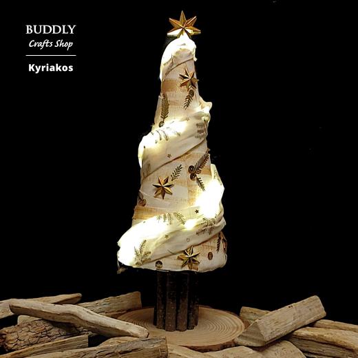 Fabric Tabletop Christmas Tree Tutorial Buddly Crafts