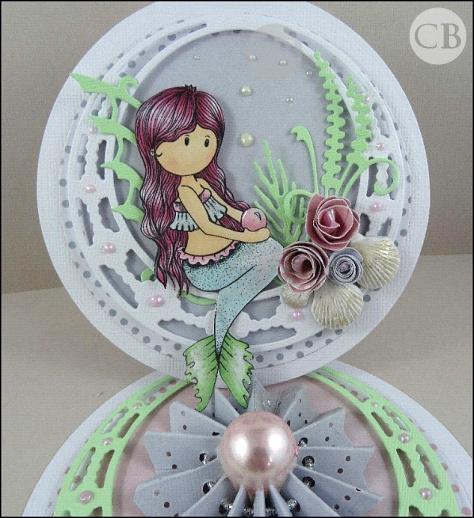 Mermaid with Pearl Easel Card & Packaging | Buddly Crafts