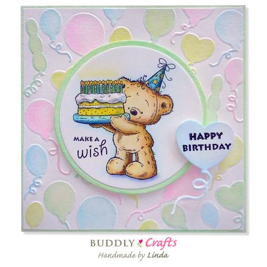 Birthday Bear Card | Buddly Crafts